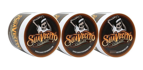 Suavecito Pomade ® Original 4oz Pomada Para Cabello 3pzs