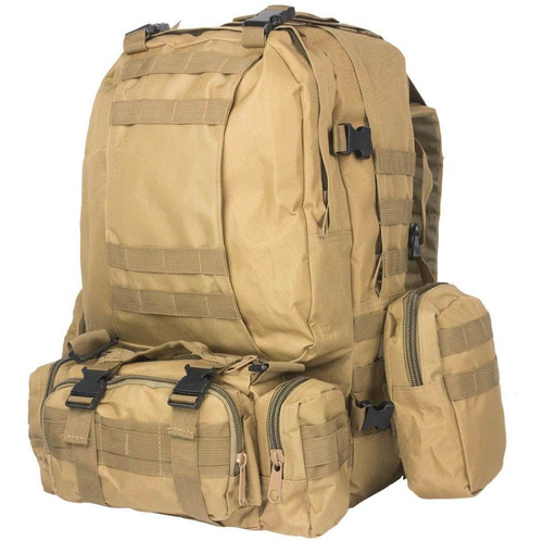 Mochila Maleta Militar 50 Litros Tactica Cafe D3019