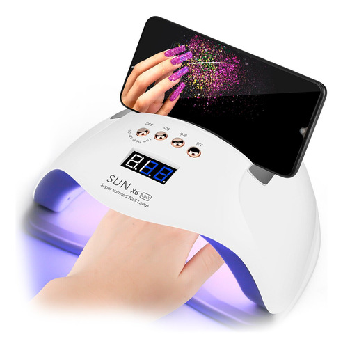 Lampara Cabina Uv Led Secador Uñas Gel 220w Sun X6 Max Atrix