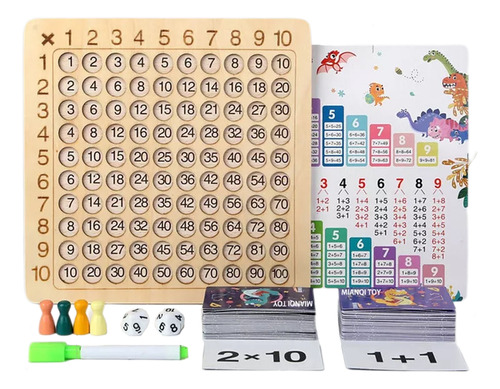 Juego De Mesa Puzzle Montessori Multiplication Para Niños