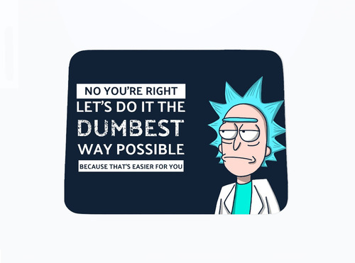 Mousepad - Rick And Morty N°3 - 210 X 170 X 3 Mm