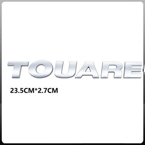 V6 V8 Cromo Emblema Placa Cromadas Insignia Para Vw Touareg