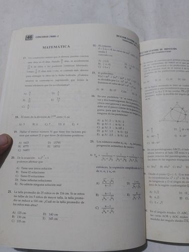 Libro Examen Admisión Uni 2000-2 Ocad (Usado)