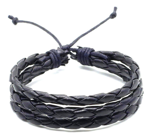 Manilla En Cuero Para Hombre Pulsera En Cuero Mujer