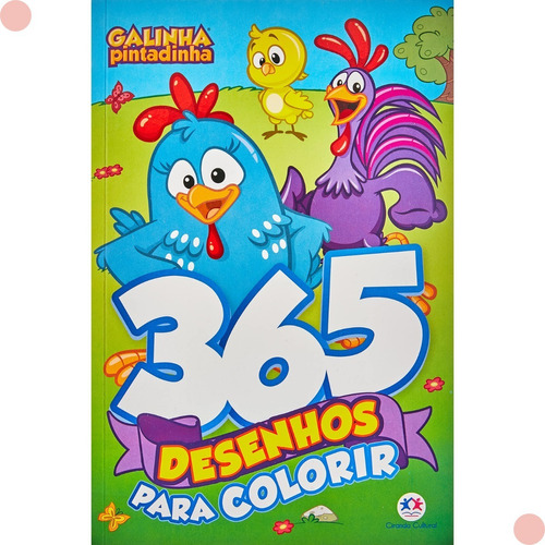 Livro Galinha Pintadinha -  Com 365 Desenhos Para Colorir