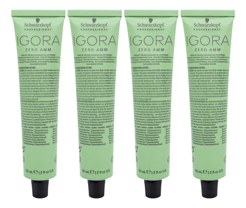 Schwarzkopf Igora Zero X4 Tintura Sin Amoníaco Cabello 60ml