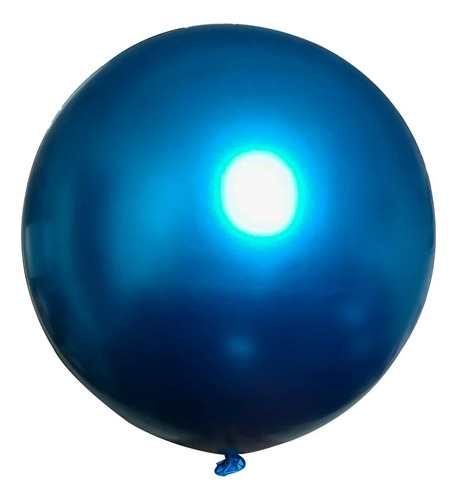 Globo Chrome Gigante 36 Cromado 90cm Metalico Elige Color Color Azul