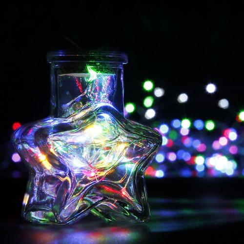 Juego De 6 Guirnaldas De Luces Multicolores Cylapex Con Pila