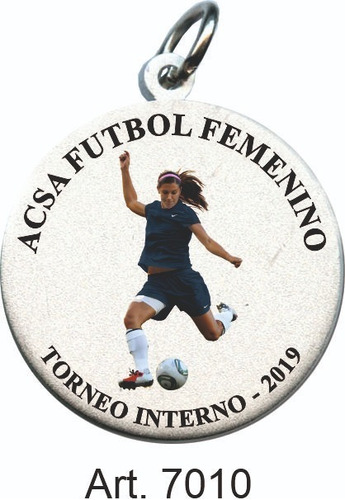 Souvenir Fútbol Femenino Medallas Pack 40 Unidades 