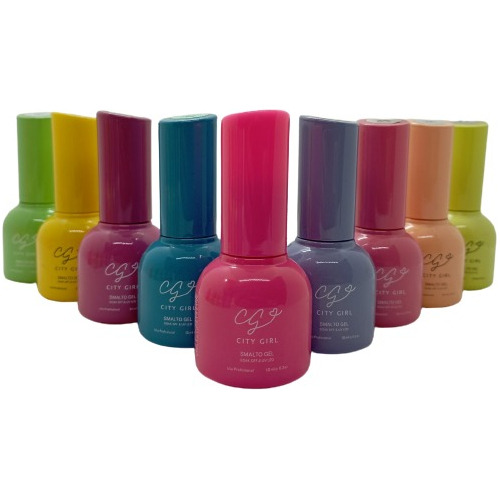 Esmalte City Girl Gel Semi Para Lámpara Uv/led 10ml Pro