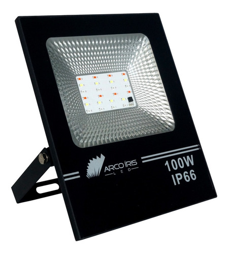 Foco LED Floodlight Rbgw Bivolt Ip66 de 100 W con control