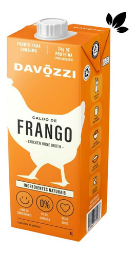 Caldo De Frango Davozzi Chicken Bone Broth Natural Saudavel
