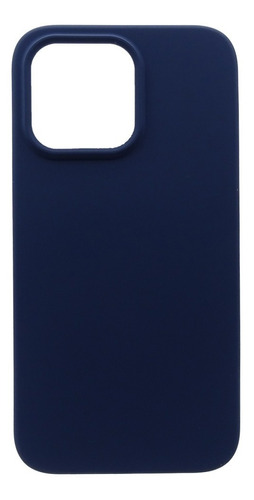 Carcasa Para iPhone 13 Pro Max Silicon Proteccion Camara Color Azul Silicon Protección de la Cámara