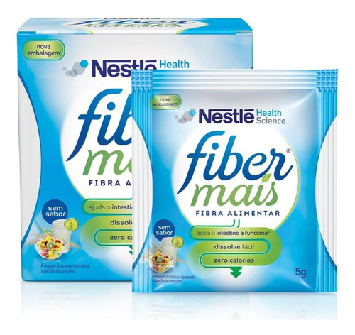 Fiber Mais Caixa Com 10 Sachês Nestlé Flora Intestinal Nutri
