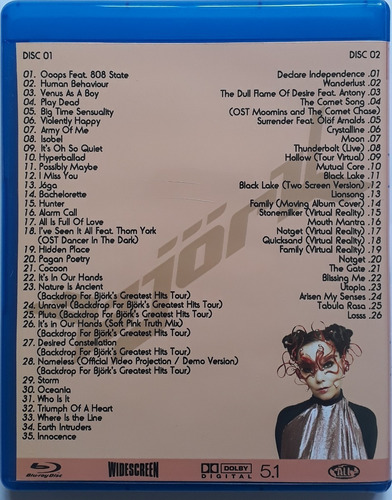 Bluray Duplo Bjork The Collection Legendado Frete Grátis