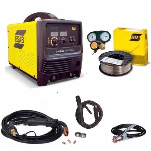 Soldadora Inverter Esab Mig 200 G2 3 En 1 Mig Tig Electrodo