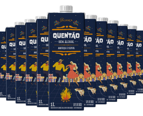 Kit Quentão Suco De Uva Bebida Típica São João Não Alcoólico