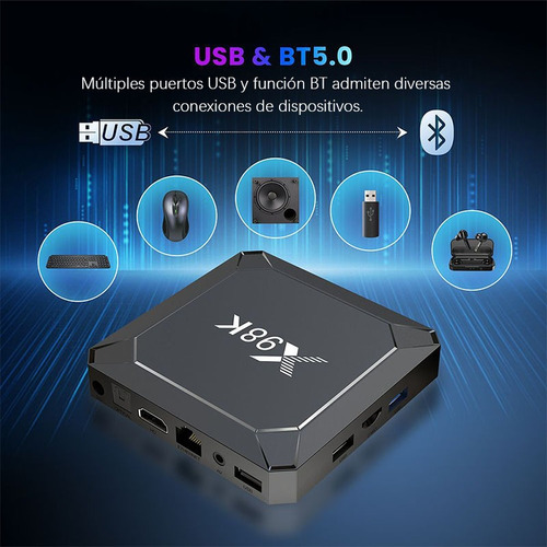 Tv Box Android 8k Wifi6 Bluetooth 4+32gb Streaming Hd