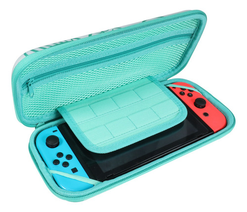 Kit Nintendo Switch Animal Crossing Verde Estuche Protector
