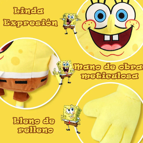 Qc Juego De Peluches De Bob Esponja Con 5 Personajes