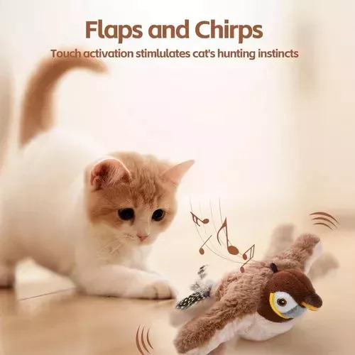 Juguetes Para Gatos, Pájaro Volador Electrónico Interactivo