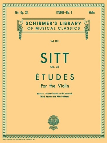 Etudes Op.32 For The Violin Book Ii: Twenty Etudes In The 