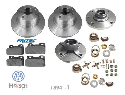 Kit Discos Baleros Balatas Mazas Vw Sedan (vocho) 95-04