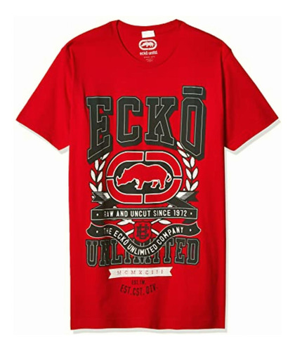 Ecko Unltd. Camiseta De Manga Corta Para Hombre, Rojo,