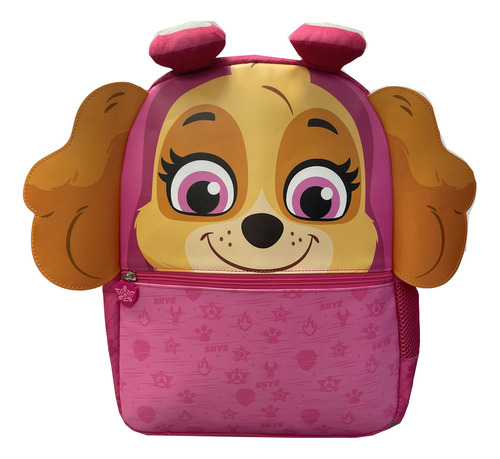 Mochila Paw Patrol Skye Con Capucha 3d Para Niñas