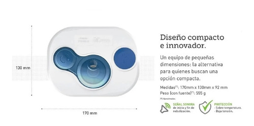 Imagen 3 de 4 de Nebulizador Silfab N61 Piccolo Ultrasonico Modernopractico