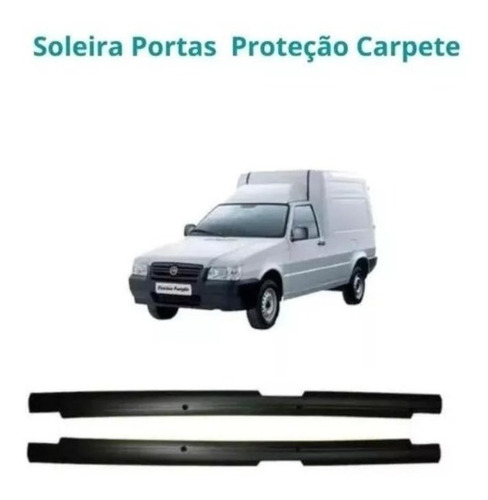 Acabamento Soleira + Acabamento Coluna Fiorino Até 2010 Preto