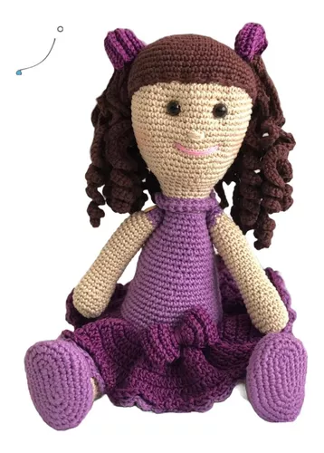 Boneca Arlequina de Amigurumi, à Pronta Entrega