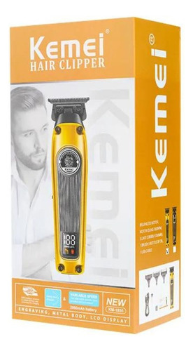 Kemei Patillera De Pelo Km 1855 Profesional Recargable Tipoc