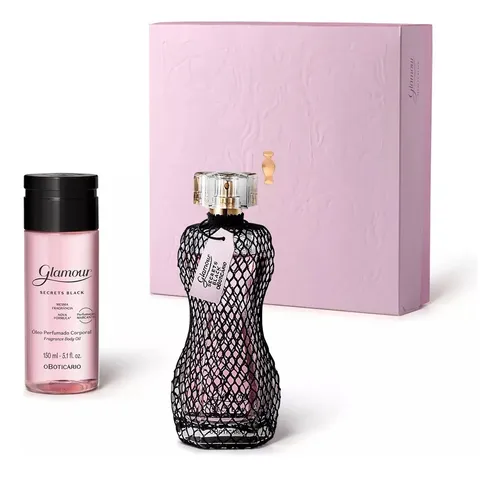 Kit Presente Glamour Secrets Black O Boticário Feminino Original