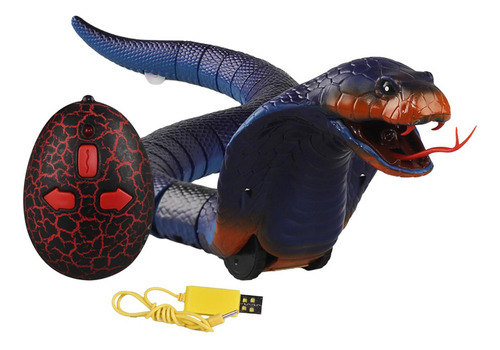 Serpiente Aterrador Juguete Realista Rc Serpiente Azul