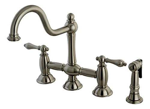 Cocina Central Kingston Brass Ks3798albs Restoration De 8 Pu