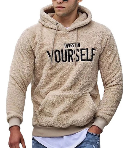 Sudadera Con Capucha De Lana Casual De Otoño Para Hombre