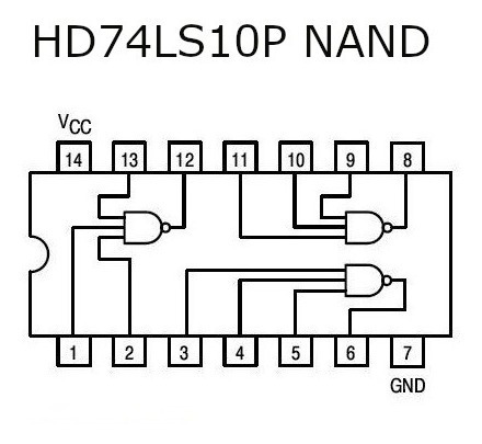 Compuerta Nand De 3 Entradas Hd74ls10p