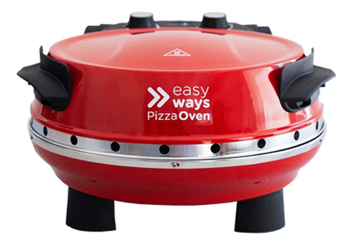 Imagen 1 de 1 de Horno de mesa eléctrico EasyWays Pizza oven rojo 220V