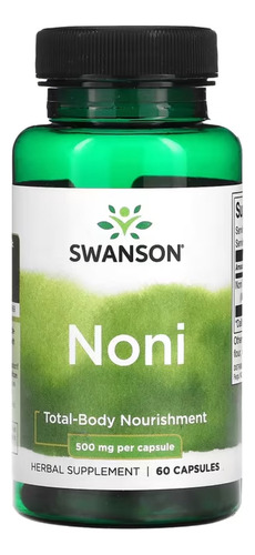 Swanson Noni 500 Mg 60 Caps, Promueve Vitalidad Y Bienestar