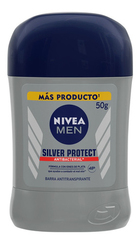 Desodorante antitranspirante Nivea Men Silver Protect 50gr