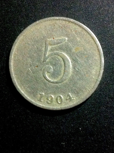 Moneda De Haití 1904 Escasa 5 Céntimos Oferta 