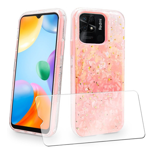 Funda Para Xiaomi Mujer Tres En Uno Diseño + Mica Cristal