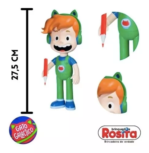 Brinquedos - Boneco Articulado Gato Galáctico 27cm - Rosita - Loja