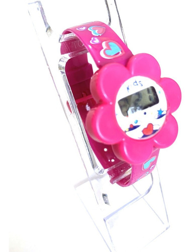 Reloj De Pulso Digital Infantil Rosa Niña Modelo Flor 10
