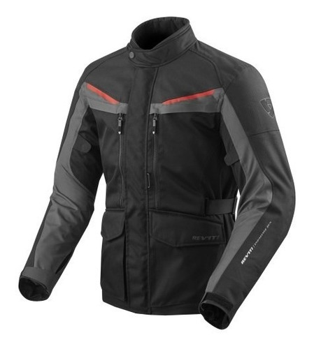 Campera Moto Revit Safari 3 Negro + Anthracite Bamp Group