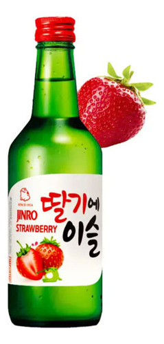 Soju Jinro Licor De Arroz Coreano Fresa 360 Ml. - 2 Botellas