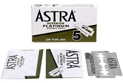 Cuchillas De Afeitar Astra Superior Platinum De Doble Filo