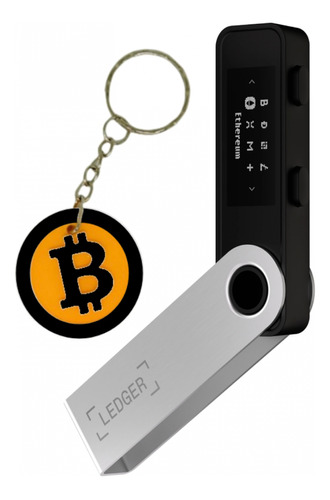 Ledger Nano S Plus Hardware Wallet Llavero Bitcoin Negro