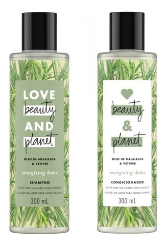  Shampoo Condicionador Love Beauty & Planet Energizing Detox
